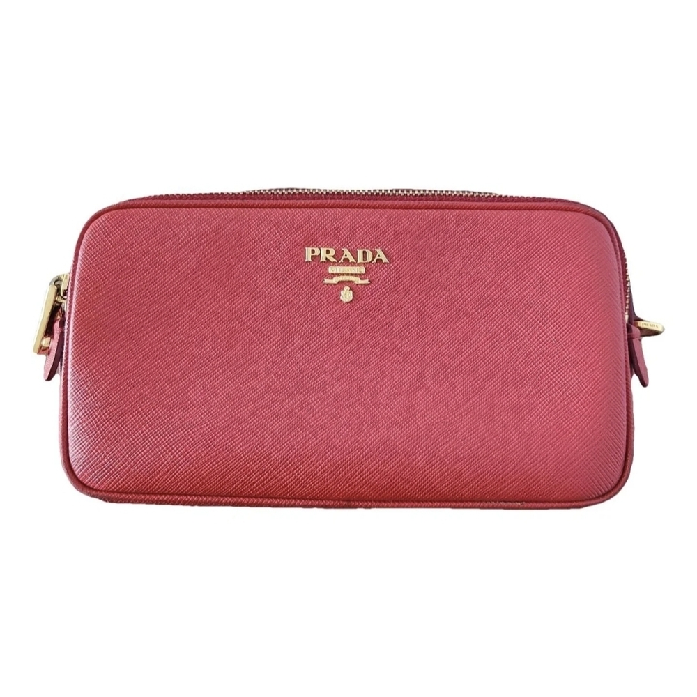 Prada Red Leather Camera Bag